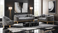 Vanessa Living Room Collection - Gray