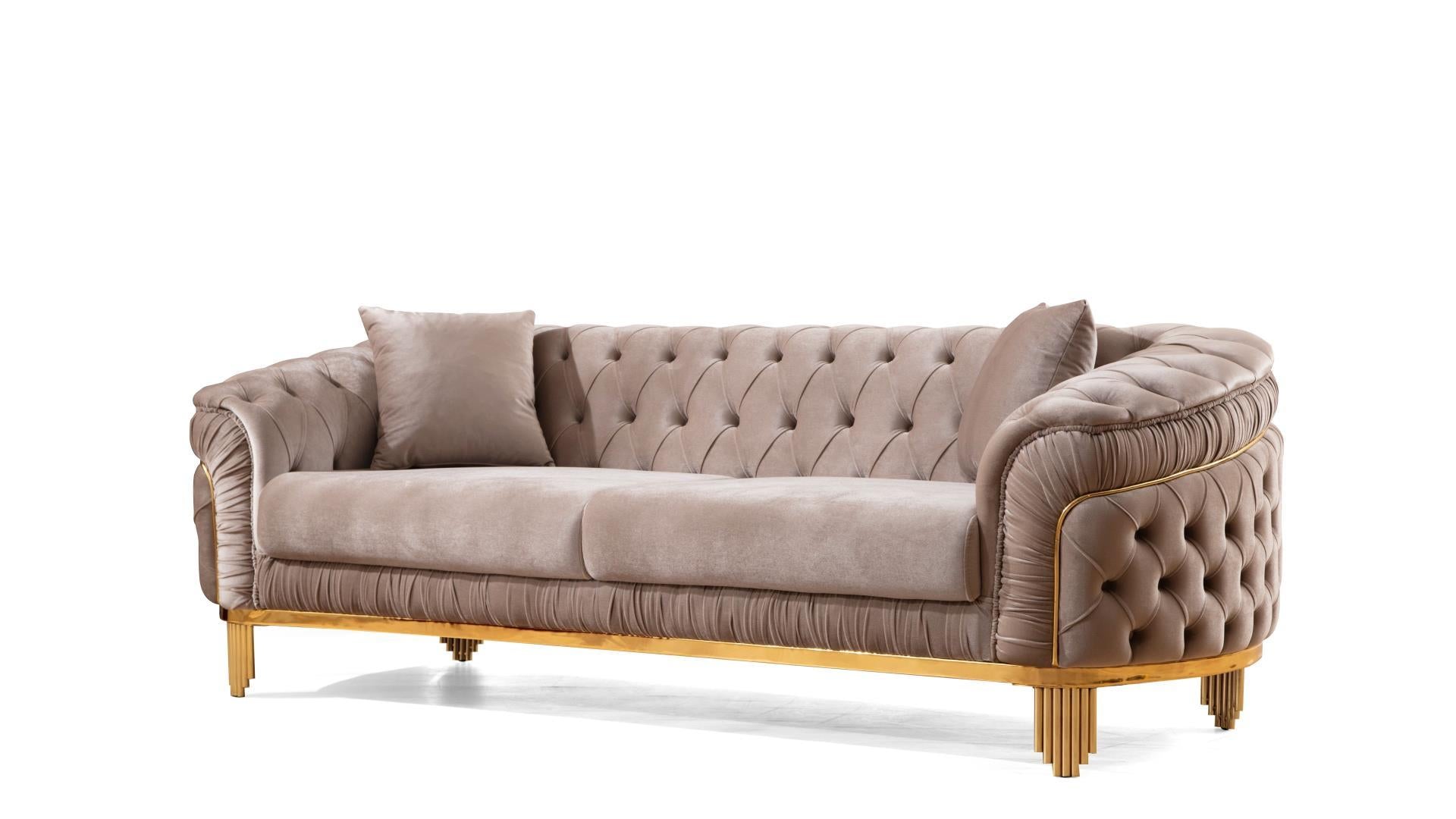 Vanessa Living Room Collection - Taupe