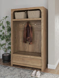 Dovander Hall Tree with Storage Bench - Brown