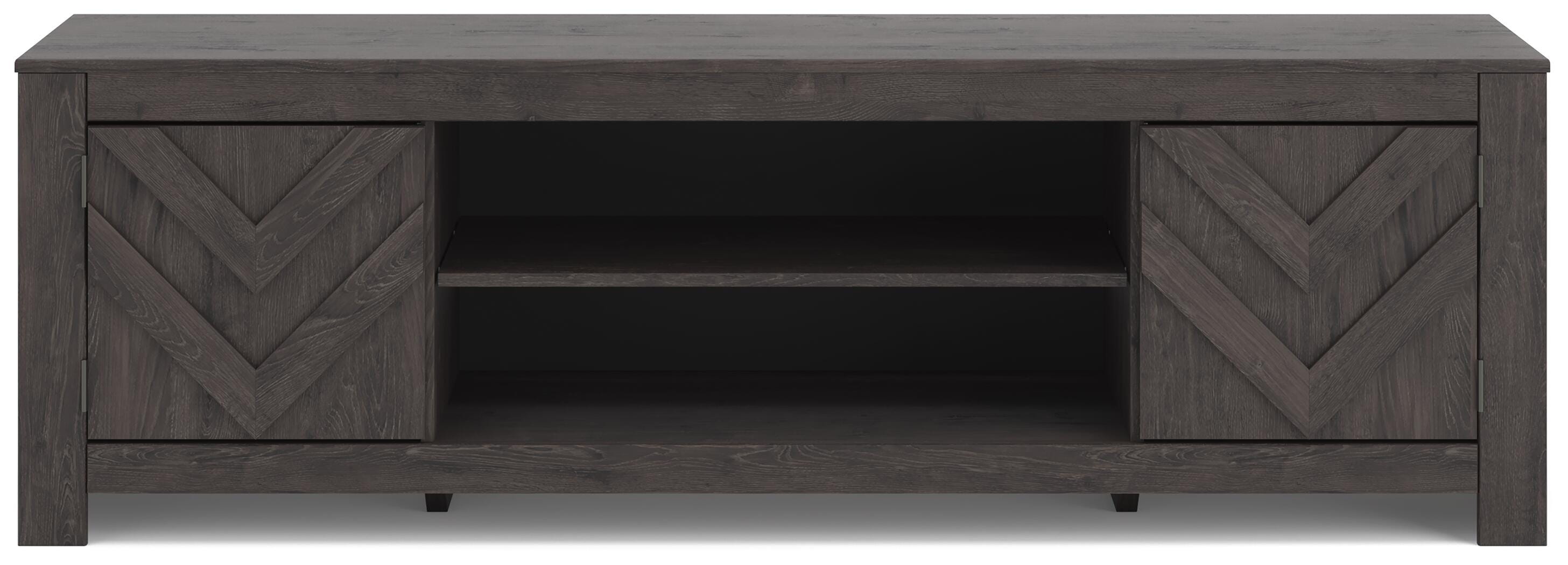 Cayboni LG TV Stand w/Fireplace Option - Black