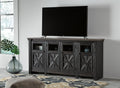 Tyler Creek Extra Large TV Stand - Black/Gray