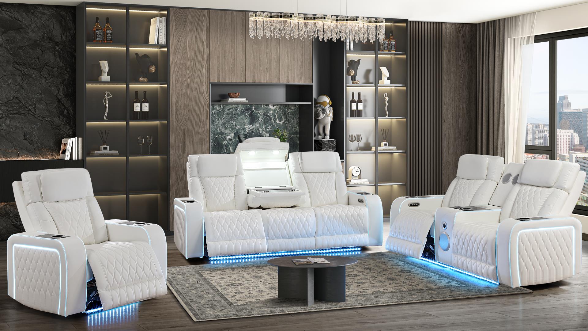 Electra Living Room Collection - White