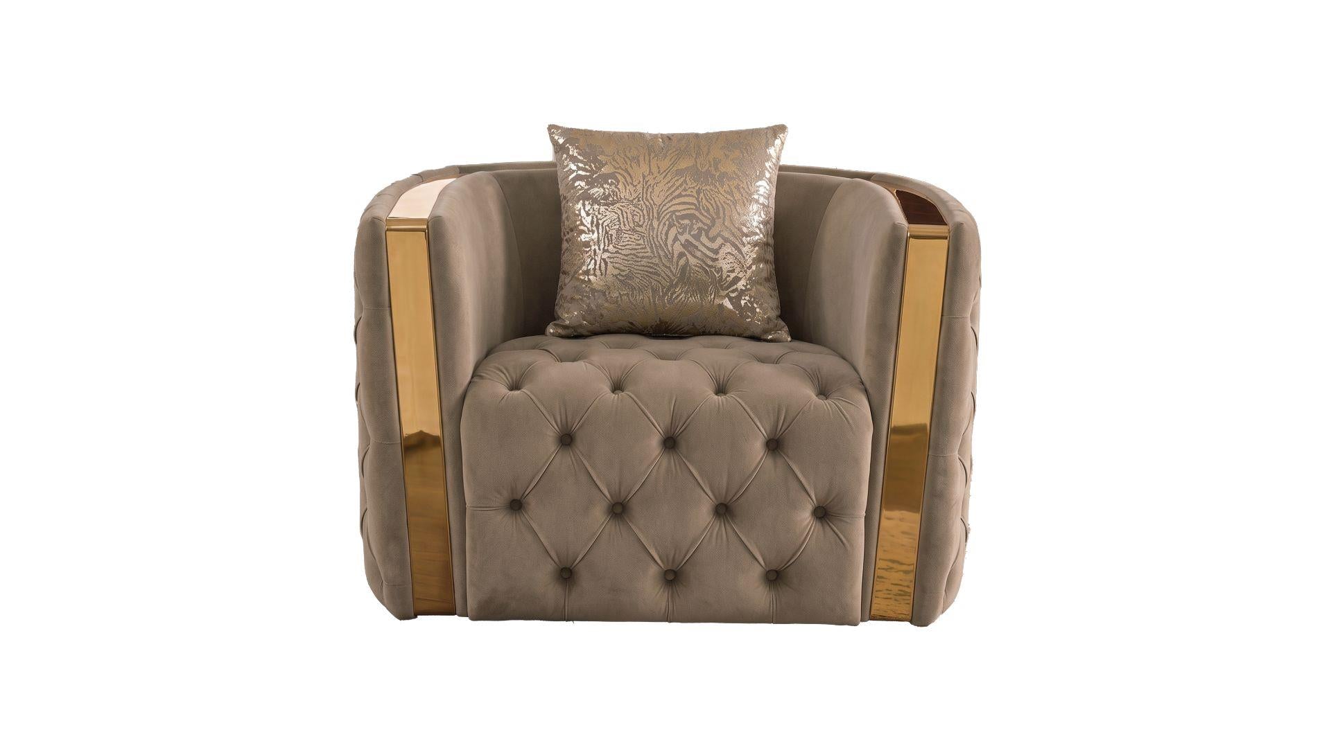 Naomi Living Room Collection - Taupe