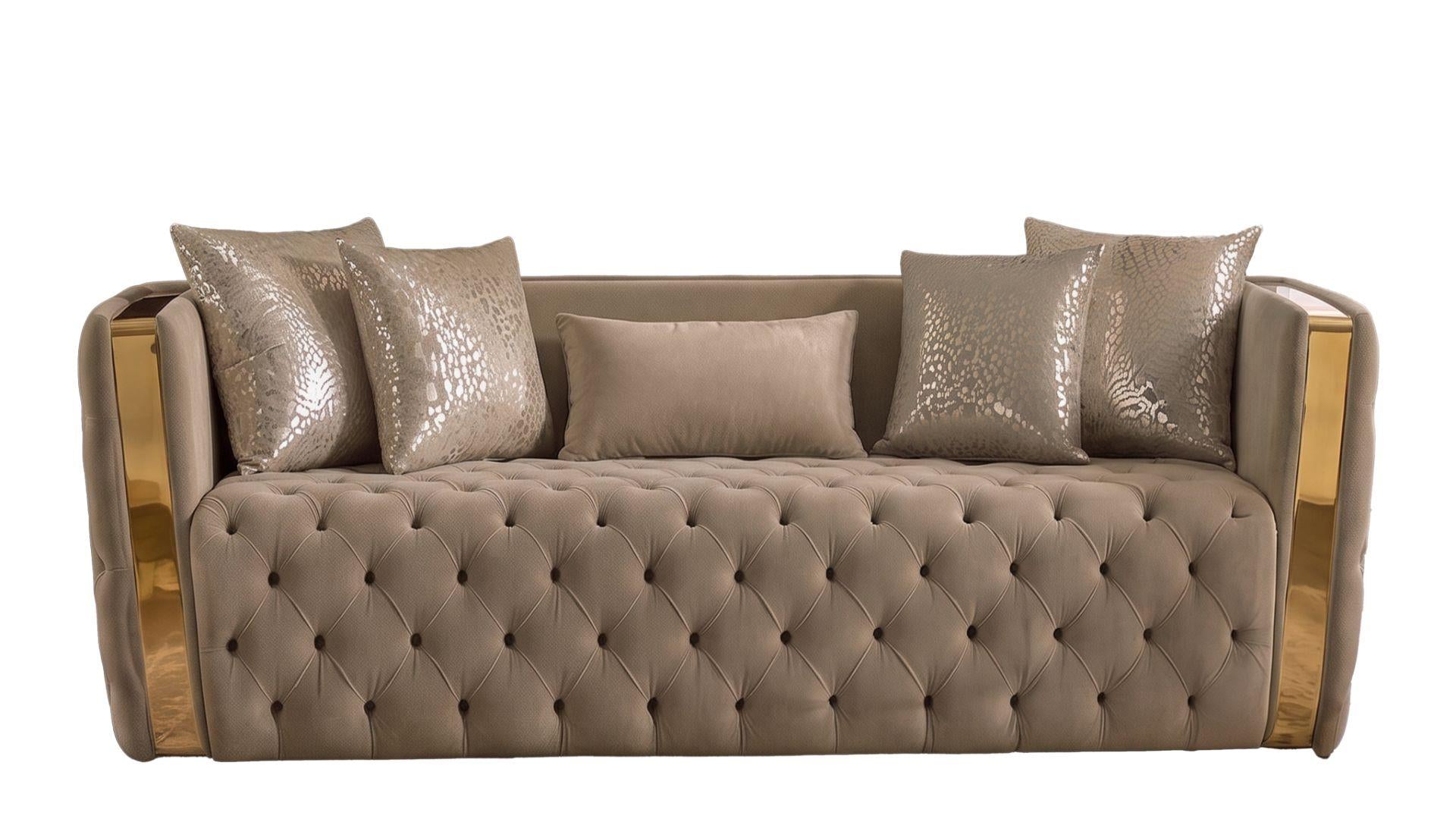 Naomi Living Room Collection - Taupe