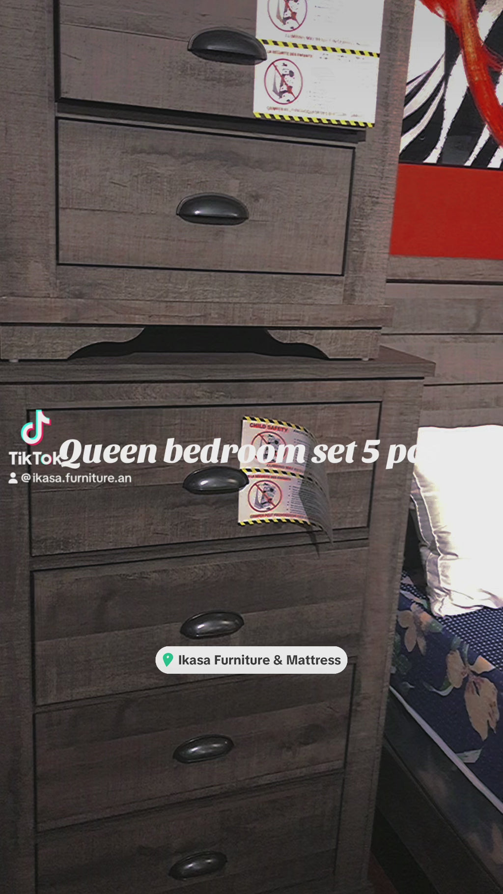 CORALEE BEDROOM SET 5 PCS (FLOOR SAMPLE SALE)