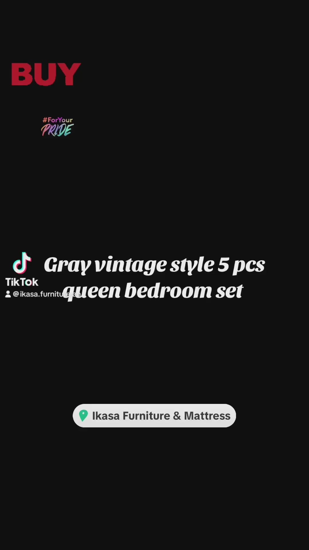 GRACE - GRAY QUEEN BEDROOM SET - TUFTED