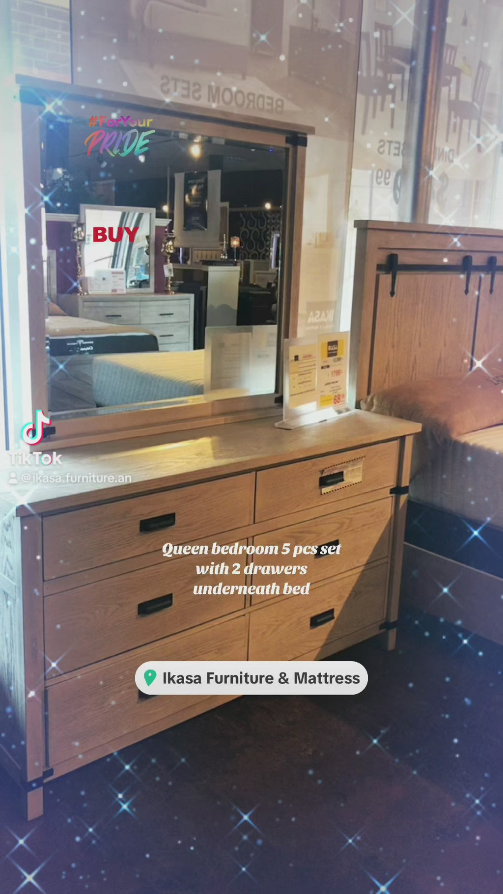 THE WHITE 5 PC BEDROOM SET LORETTA (FLOOR SAMPLE SALE)