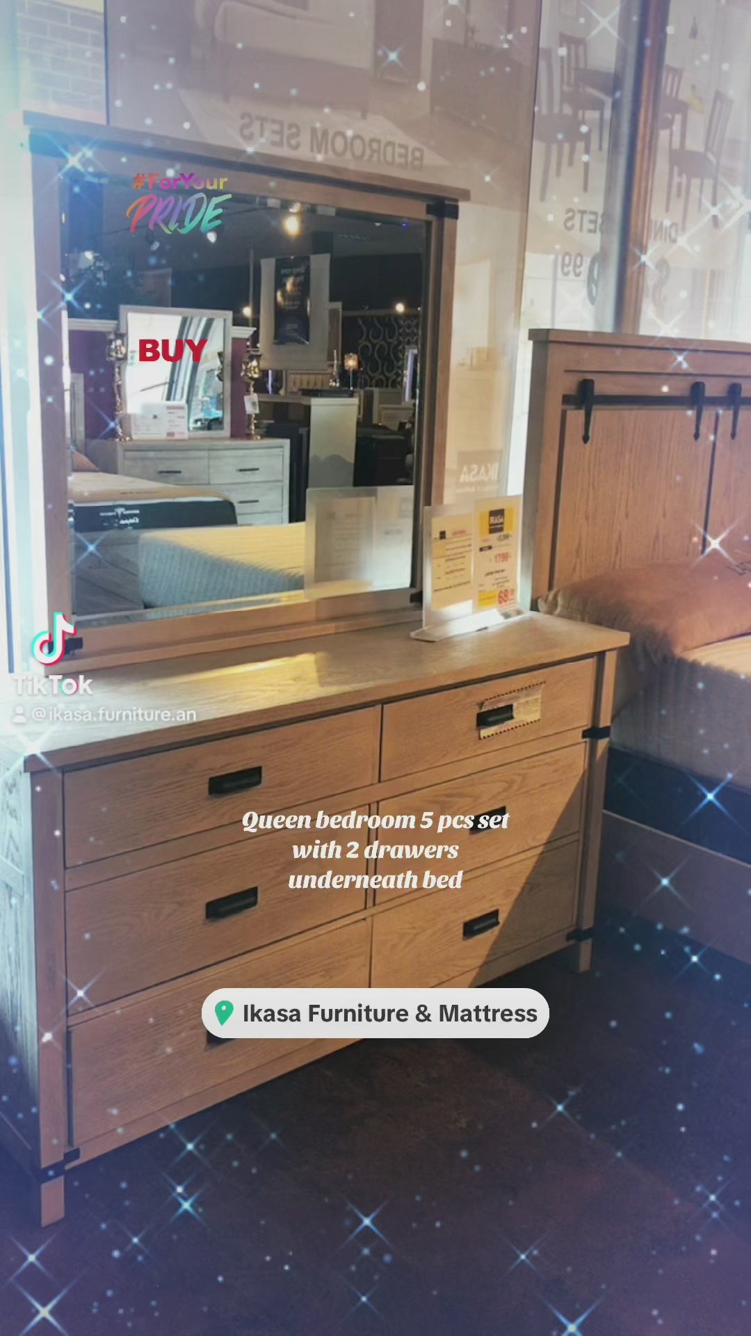 THE WHITE 5 PC BEDROOM SET LORETTA (FLOOR SAMPLE SALE)