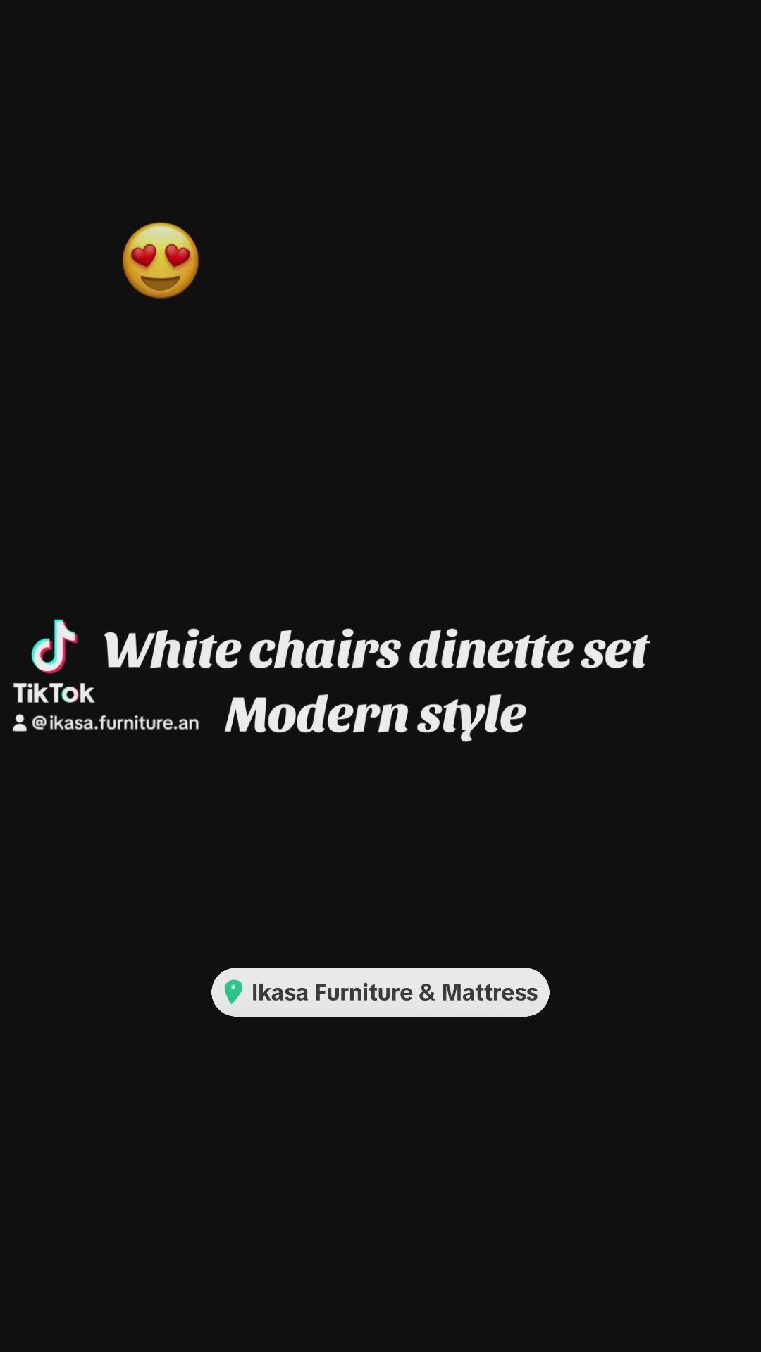 WHITE DINETTE GLASS TABLE