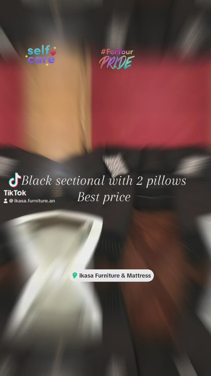 BLK SECTIONAL ONLY