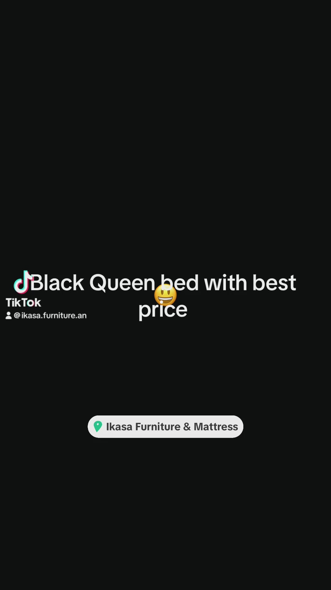 BLACK QUEEN BED (FLOOR SAMPLE LAST ONE )