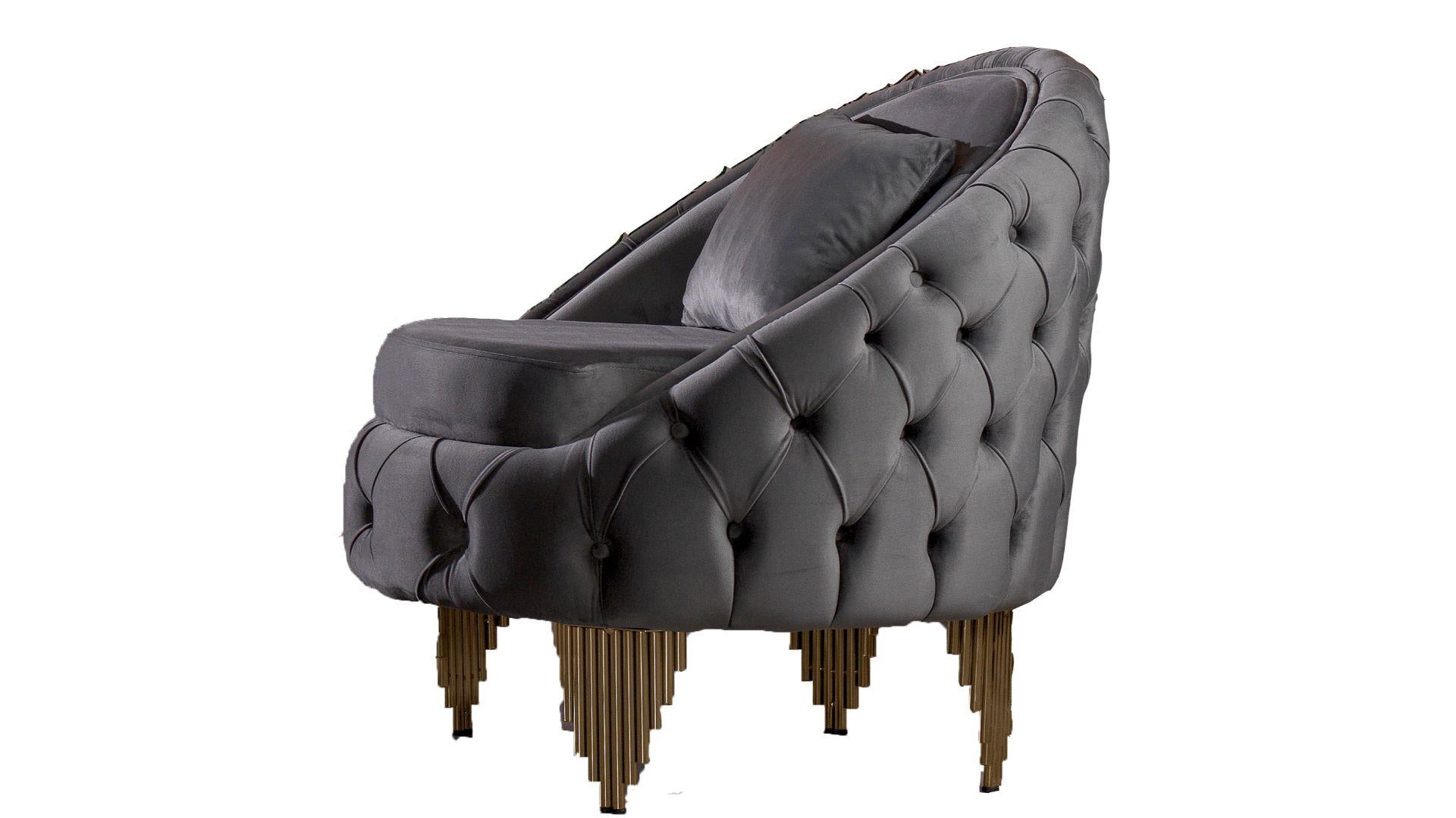 Vanessa Living Room Collection - Gray