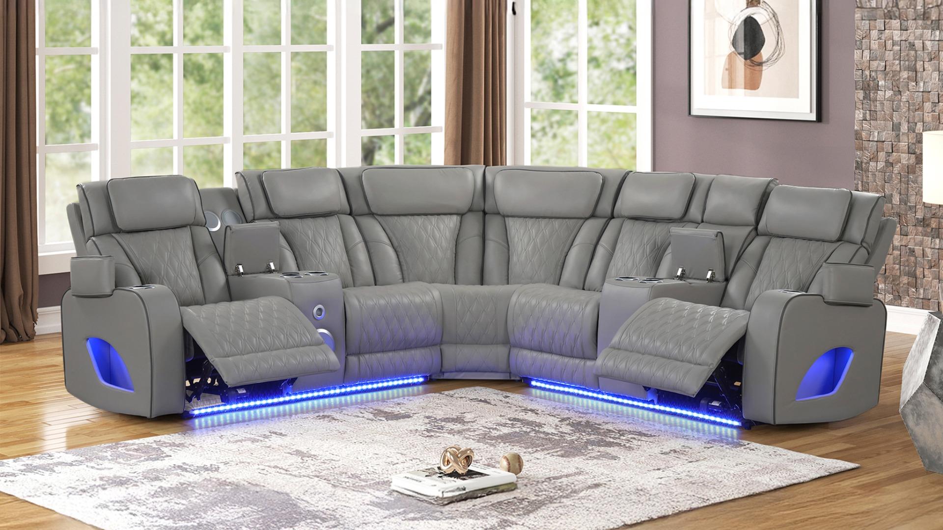 Fortuner Living Room Collection - Gray