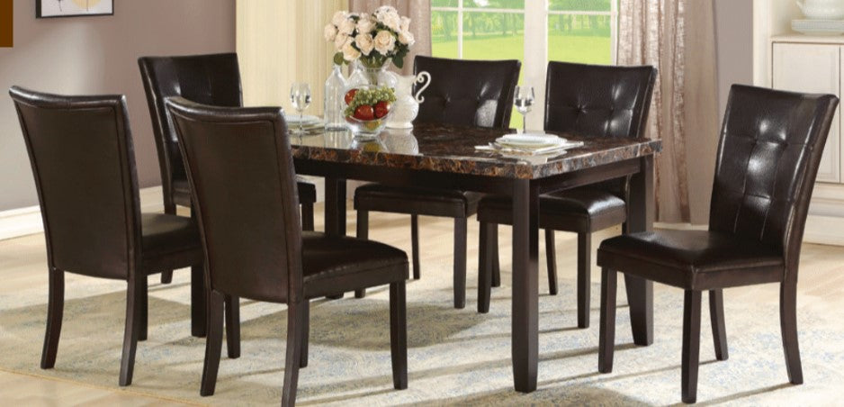Coffee & Stone 7-Piece Dining Set