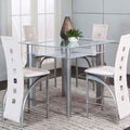 Valencia Square Counter Height Dining Room Set (White)