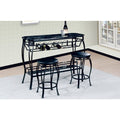Faux Marble top Bar and 2 revolving chairs