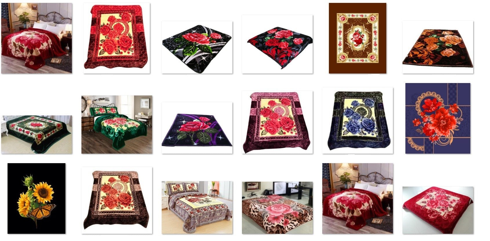 FLOWER PRINT BLANKETS