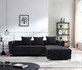 AMAZING LUXURY BLACK SECTIONAL