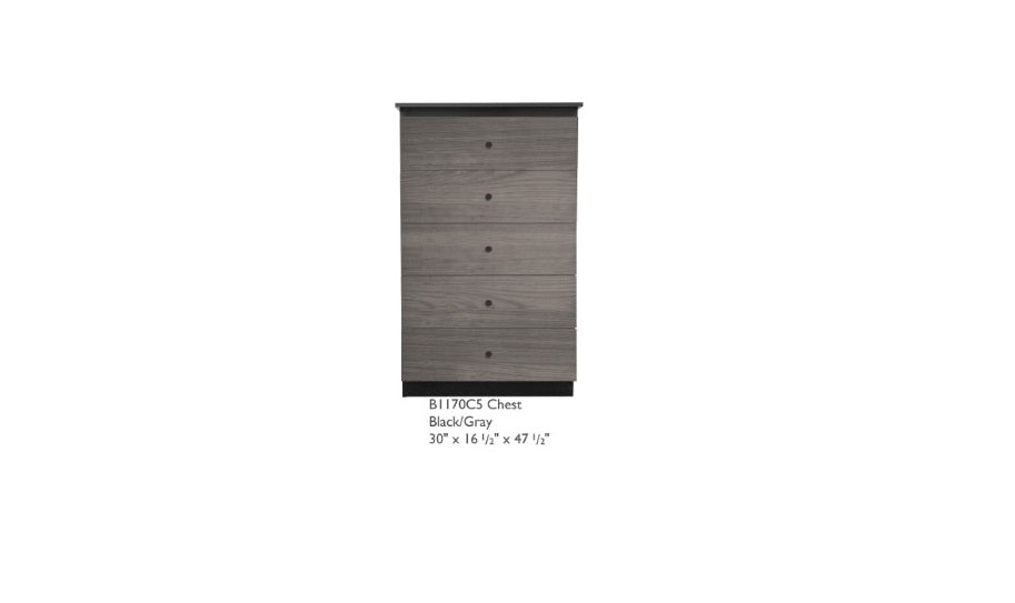 Jumbo  Black and grey tall chest