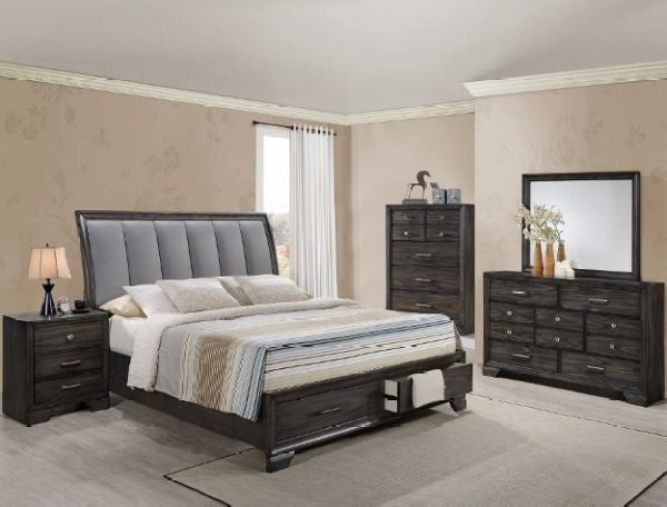 JAYMES BEDROOM 5 PC QUEEN SET