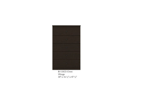 5 Drawer Timeless WENGE ESPRESSO Bedroom Chest