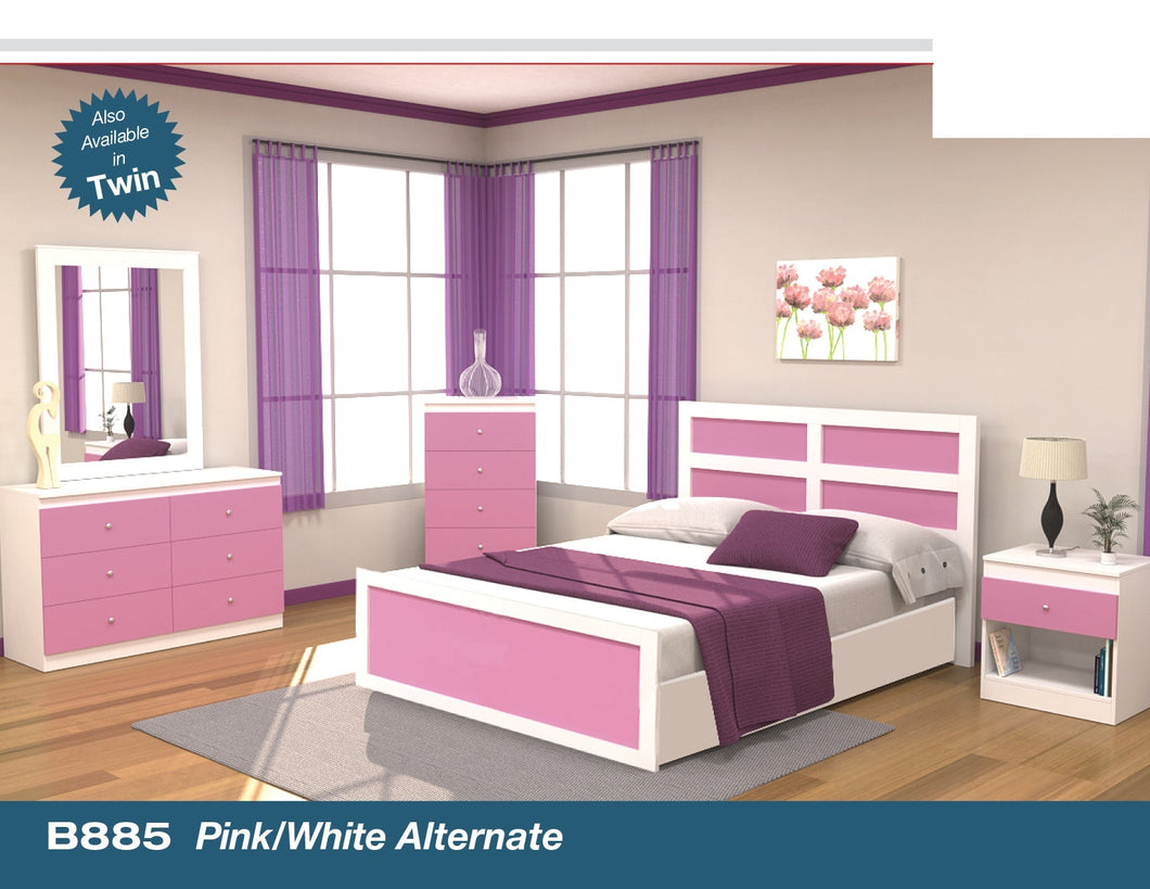 Full Bedroom Pink color for Kids (Girl)
