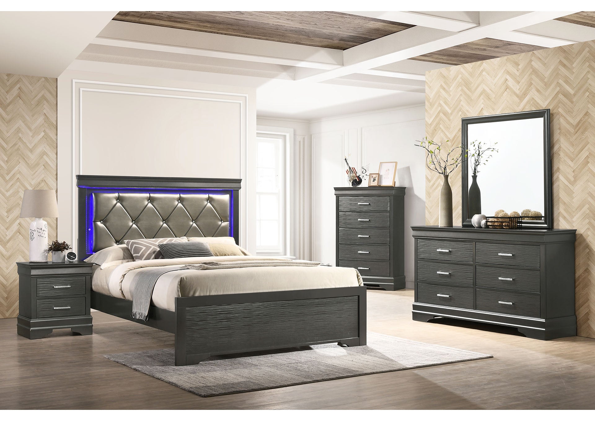 BROOKKLNY BEDROOM 5PCS SET (FLOOR SAMPLE SALE)