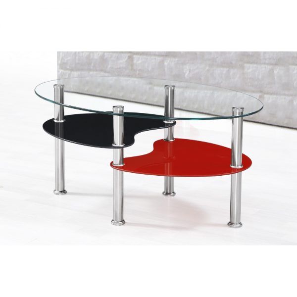 IKASA Coffee Table | Clear-Glass-Black-&-Red-Coffee-Table.jpg