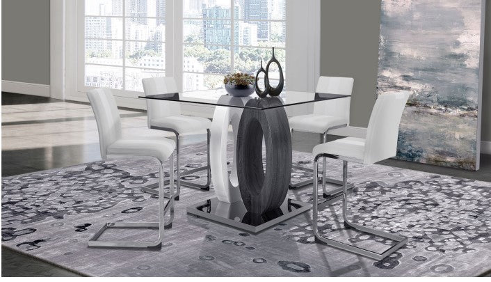 Counter Height Glass Table D1682