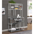 IKASA Bar |Free Standing Chrome Bar Standing