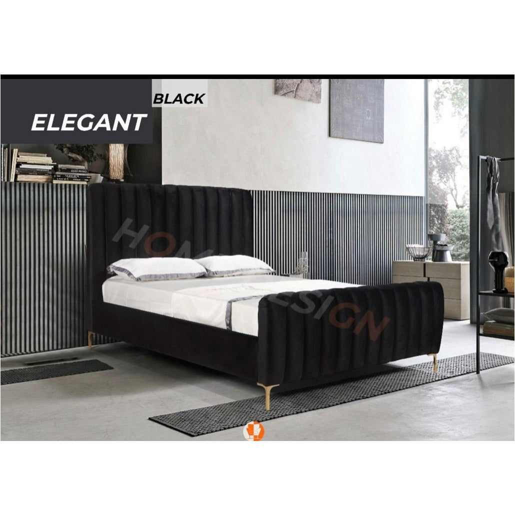 IKASA Bed |QUEEN BED Black