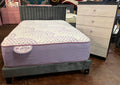 Upholstered Platform Full Bed With Mattress & Chest