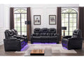 Relax, Recline & Recreation! Black Sofa | Loveseat