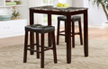 The Metro | 3 PCS – Pub Table & 2 Stools Mahagony