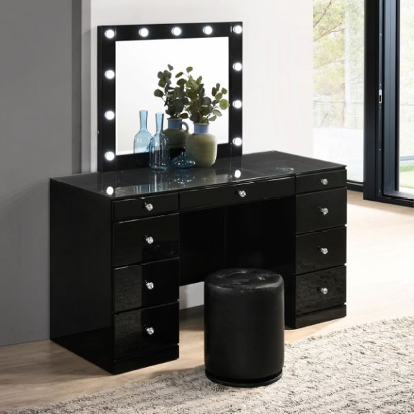 FULL SET - Vanity BASE, STOOL, MIRROR