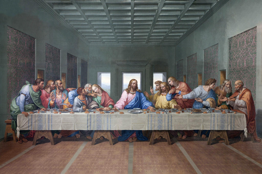 IKASA Art Decor |Temp Glass w/Foil Last Supper