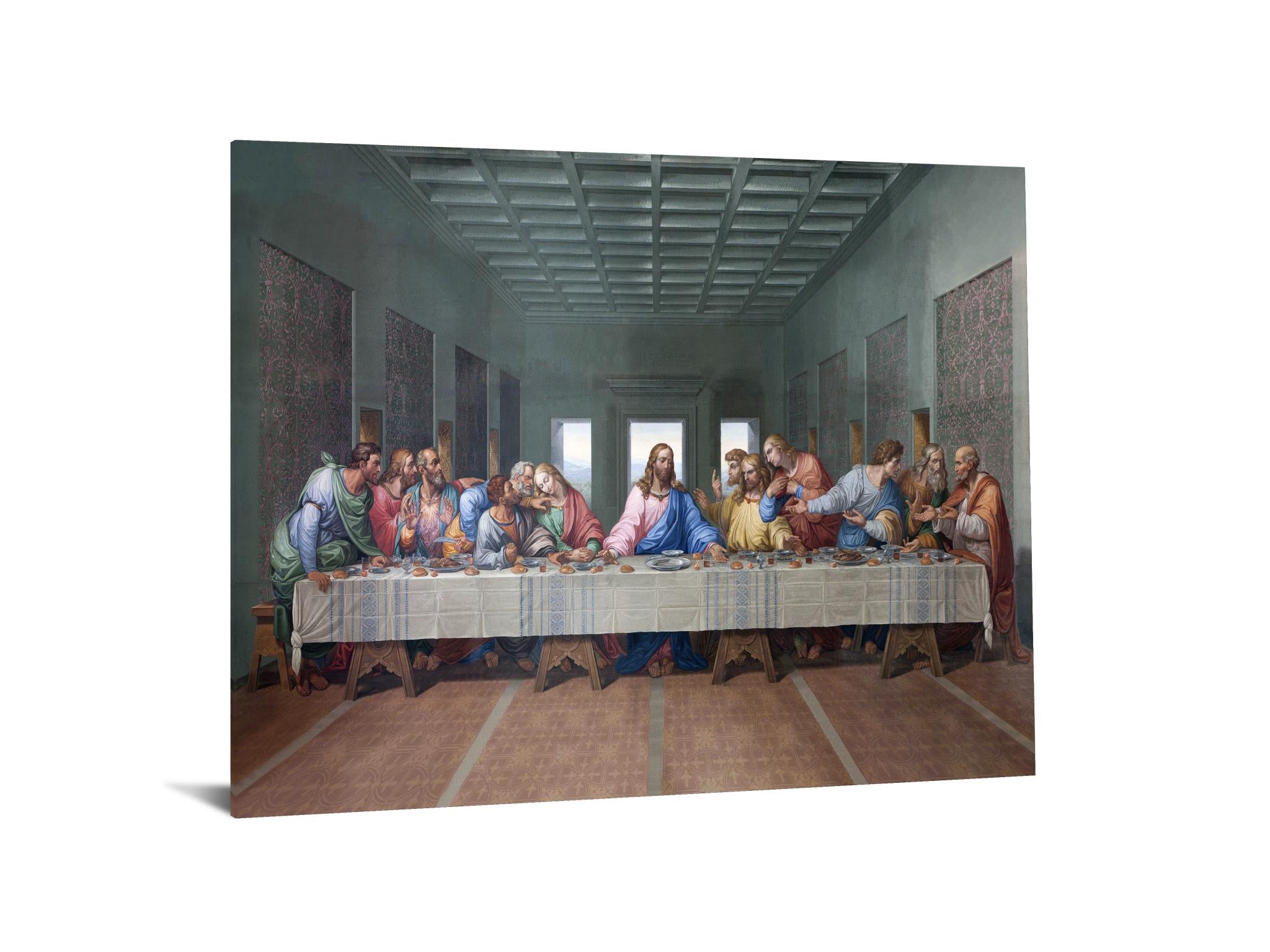 IKASA Art Decor |Temp Glass w/Foil Last Supper