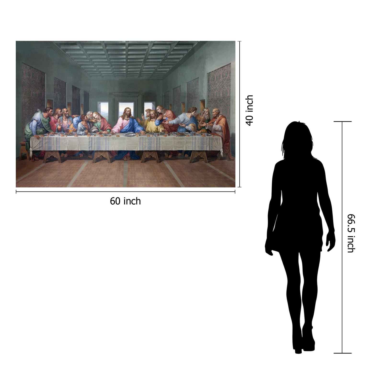 IKASA Art Decor |Temp Glass w/Foil Last Supper