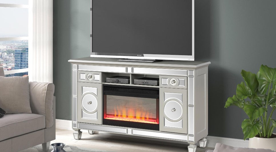HOME Heating Electric Fireplace Gray