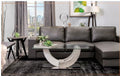 U821-DRK GRY PVC-SECTIONAL