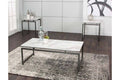 White Faux Marble Coffee table 3 PCS Set